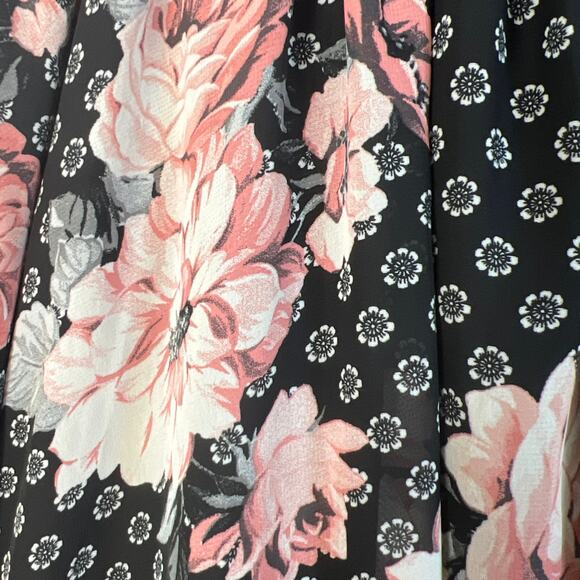 Libian Plus Size Floral Dress Black Pink Size 2X Indie Bohemian Spring Summer - Picture 6 of 8